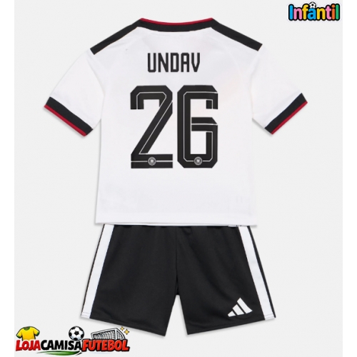 Camisa de Futebol Alemanha Deniz Undav #26 Equipamento Principal Infantil Mundo 2026 Manga Curta (+ Calças curtas)
